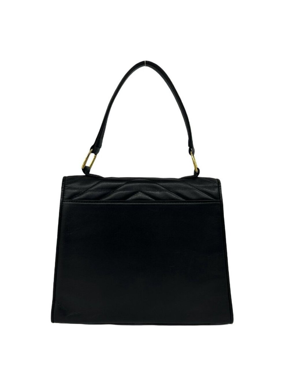 Saint Laurent Vintage Stitch Leather Handbag Mini Tote Black - Picture 3 of 10